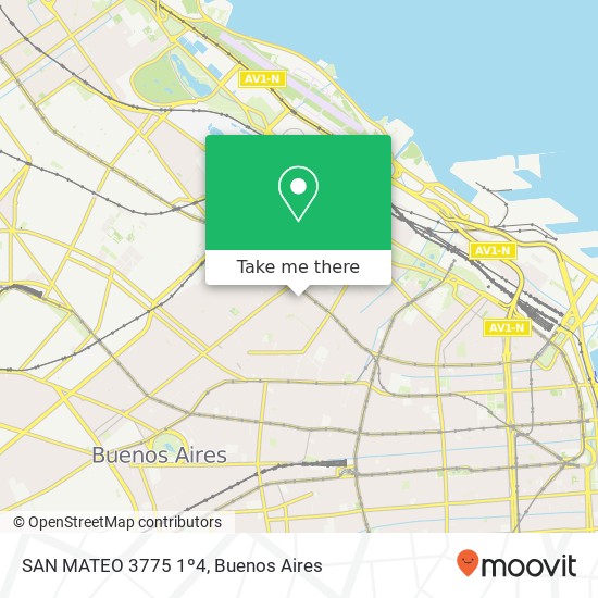 Mapa de SAN MATEO 3775 1º4