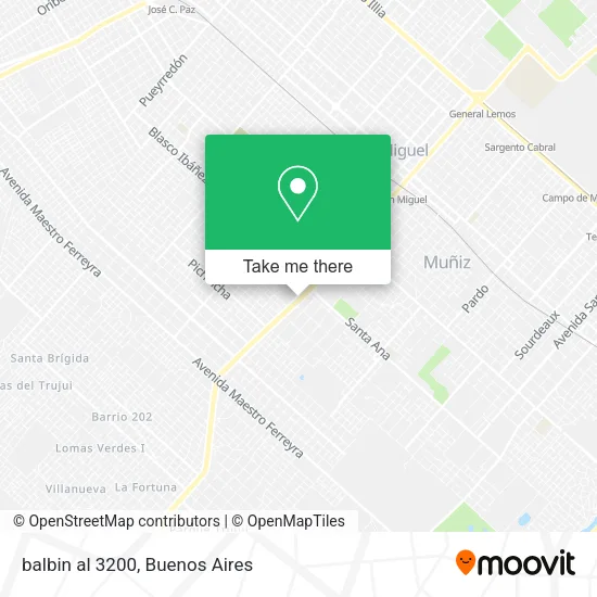 Mapa de balbin  al 3200