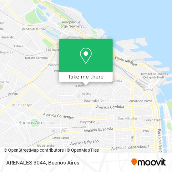 ARENALES 3044 map