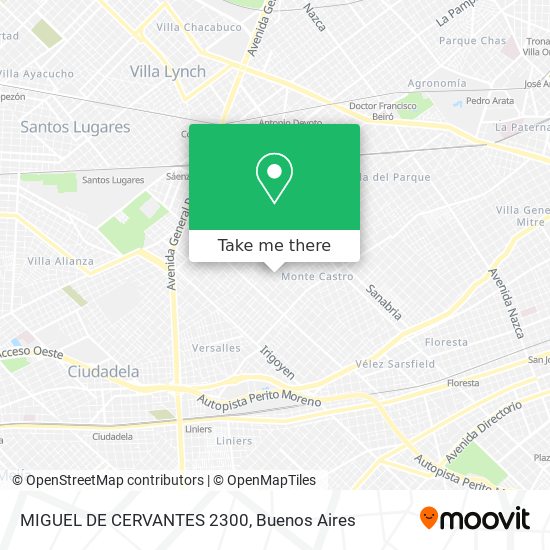MIGUEL DE CERVANTES 2300 map
