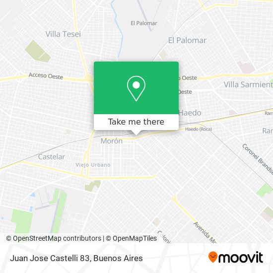 Juan Jose Castelli 83 map