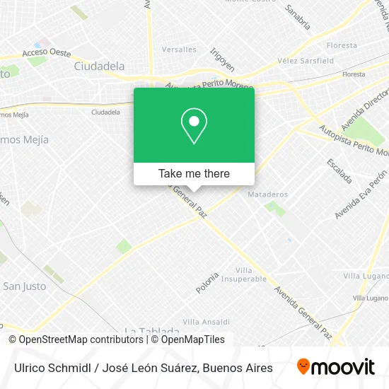 Mapa de Ulrico Schmidl / José León Suárez