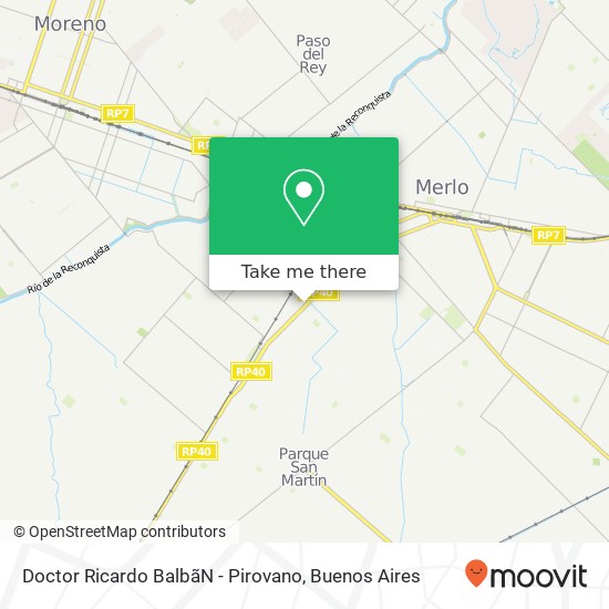 Doctor Ricardo Balbã­N - Pirovano map