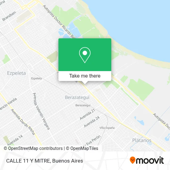 CALLE 11 Y MITRE map