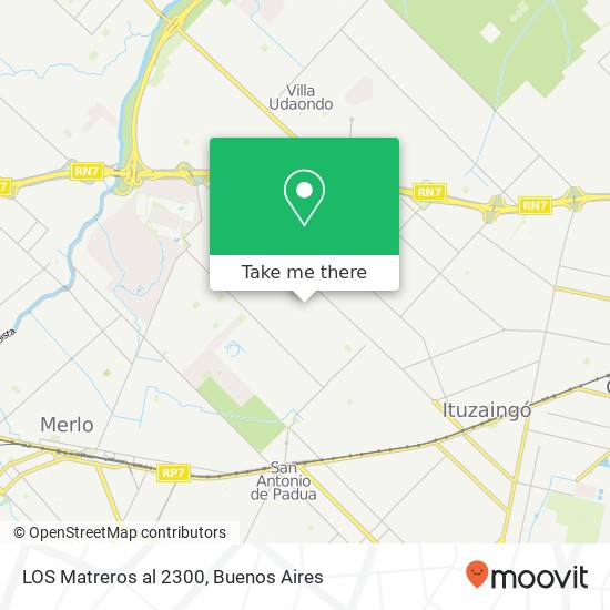 LOS Matreros al 2300 map