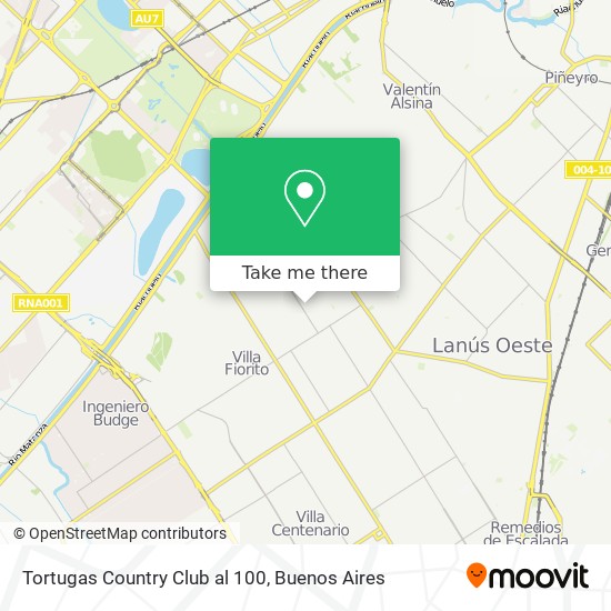 Tortugas Country Club al 100 map
