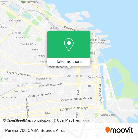 Parana 700 CABA map