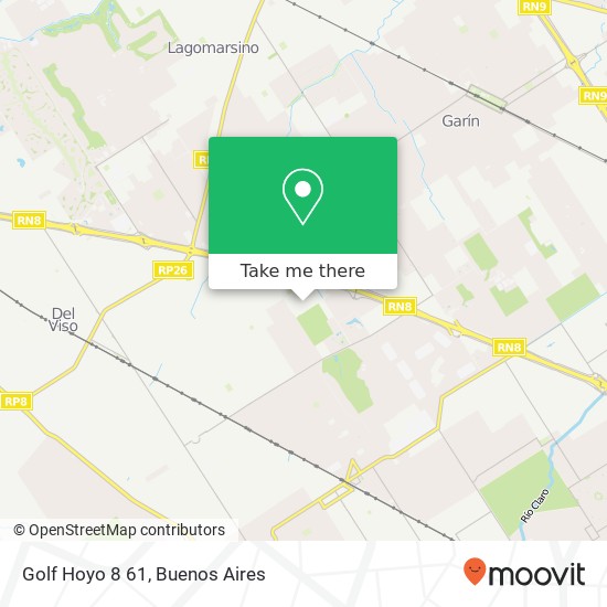 Golf Hoyo 8 61 map