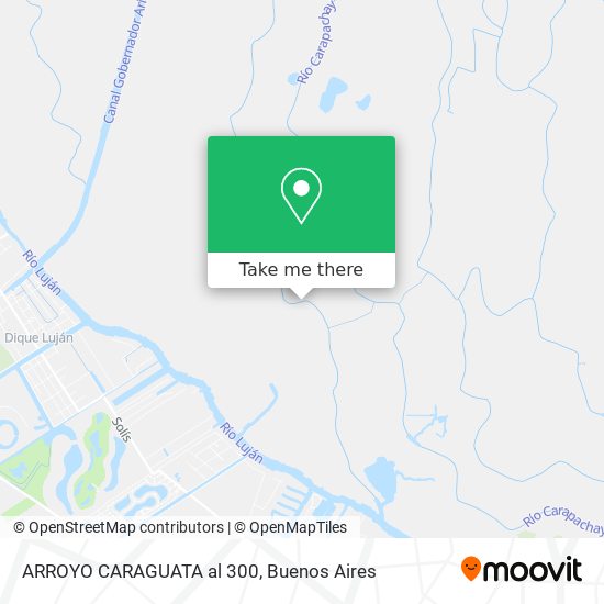ARROYO CARAGUATA al 300 map
