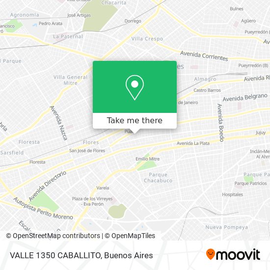 VALLE 1350  CABALLITO map