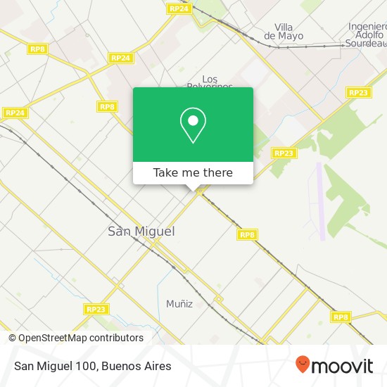 San Miguel 100 map