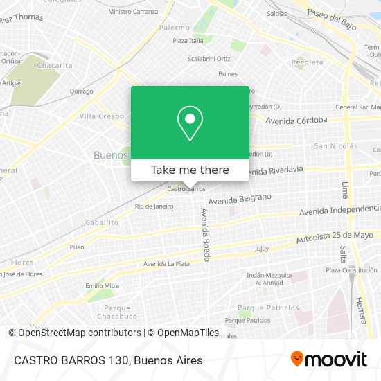 Mapa de CASTRO BARROS 130