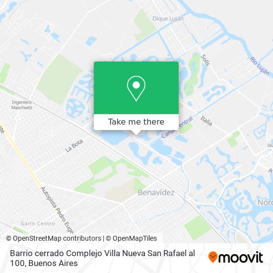 Barrio cerrado Complejo Villa Nueva   San Rafael al 100 map
