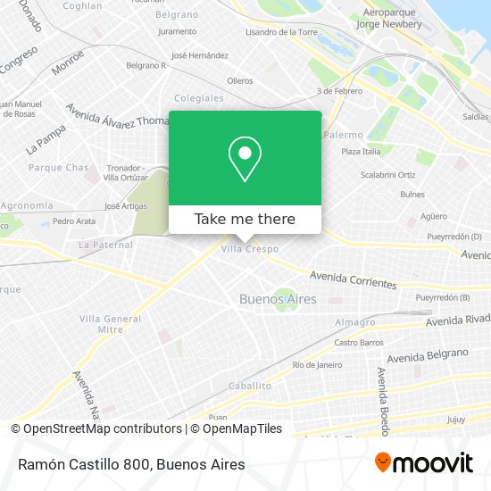 Mapa de Ramón Castillo 800