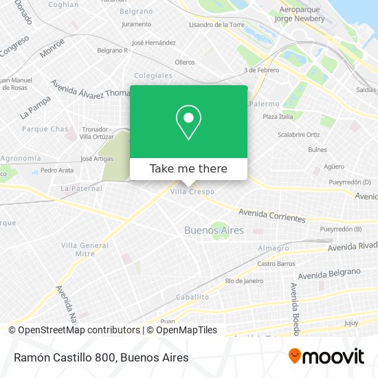 Ramón Castillo 800 map