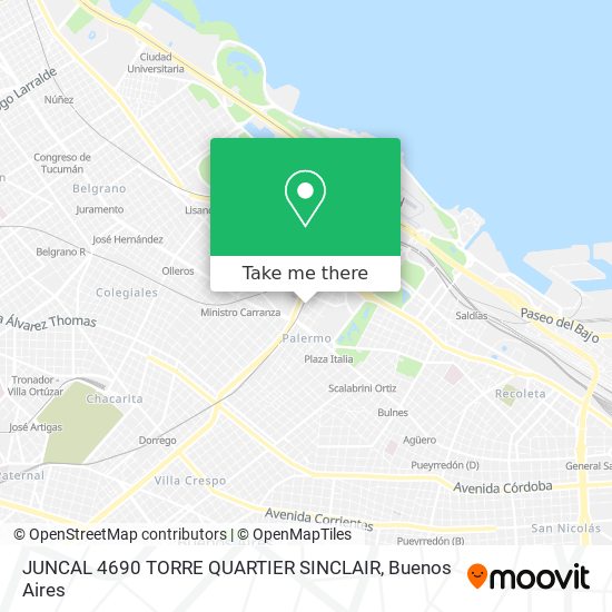 Mapa de JUNCAL 4690 TORRE QUARTIER SINCLAIR