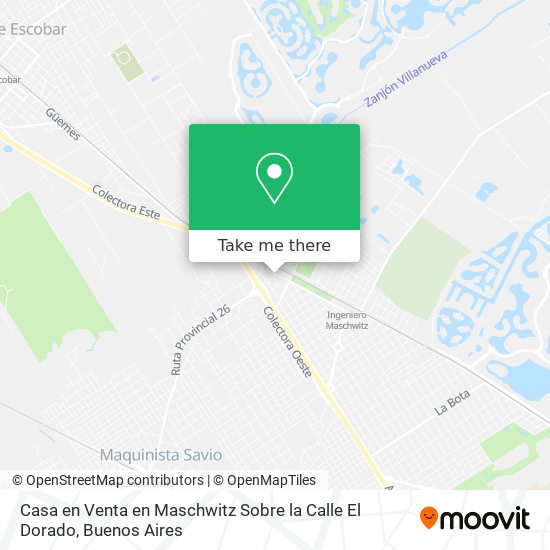 Mapa de Casa en Venta en Maschwitz Sobre la Calle El Dorado