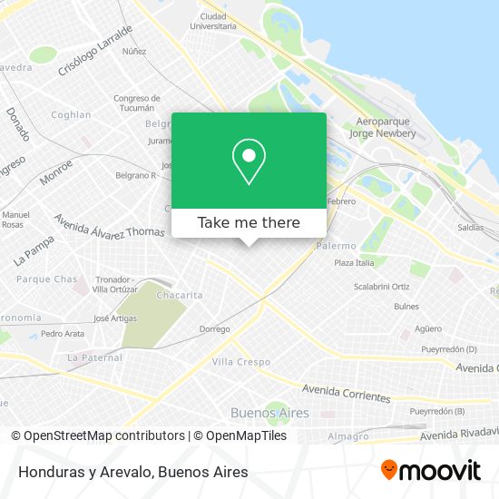 Honduras y Arevalo map