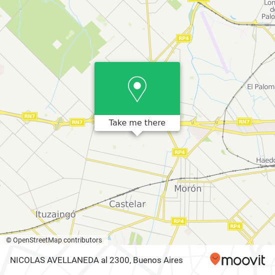 NICOLAS AVELLANEDA al 2300 map