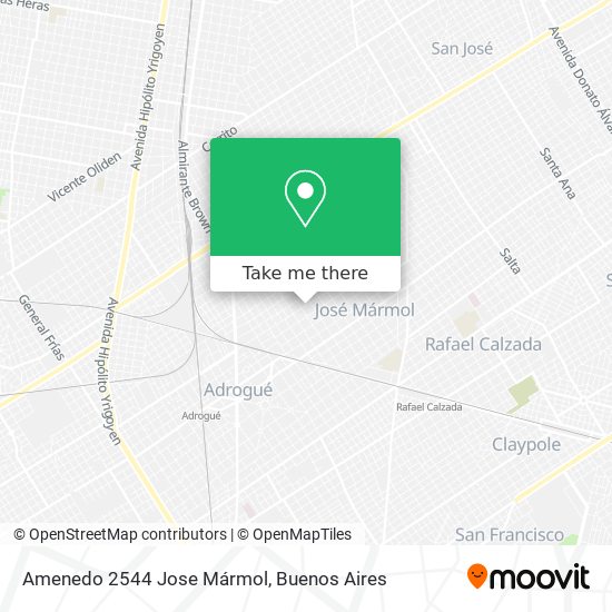 Amenedo 2544 Jose Mármol map