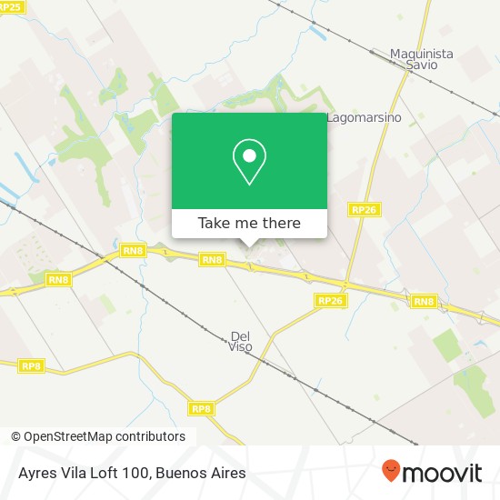 Ayres Vila Loft 100 map