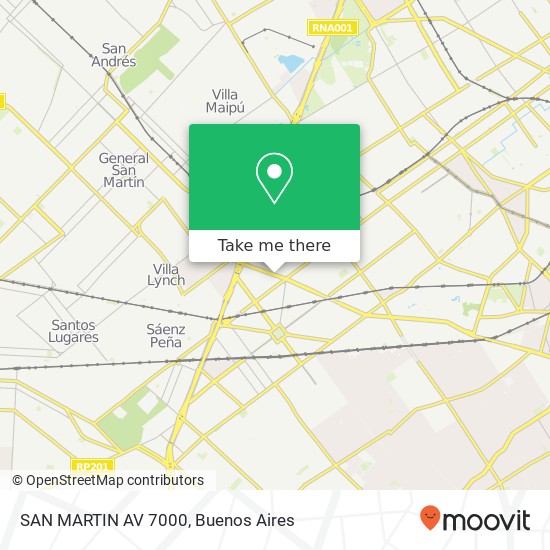 SAN MARTIN AV  7000 map