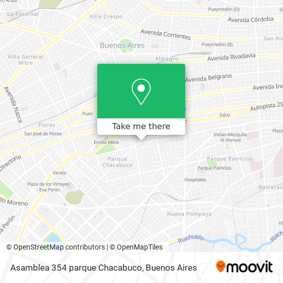 Mapa de Asamblea 354 parque Chacabuco