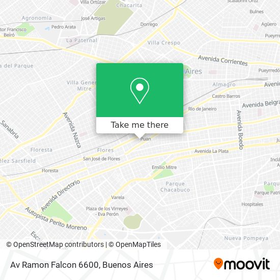 Mapa de Av Ramon Falcon 6600