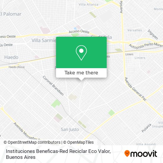 Instituciones Beneficas-Red Reciclar Eco Valor map