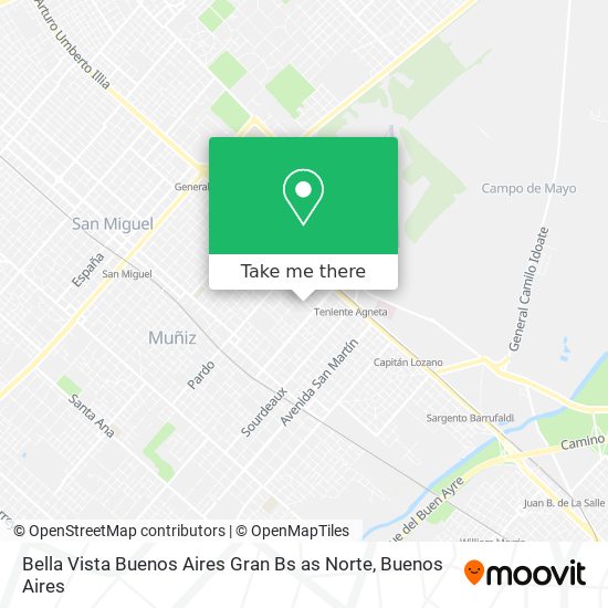 Bella Vista  Buenos Aires  Gran Bs as  Norte map