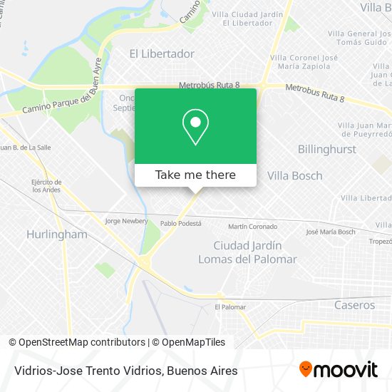 Vidrios-Jose Trento Vidrios map