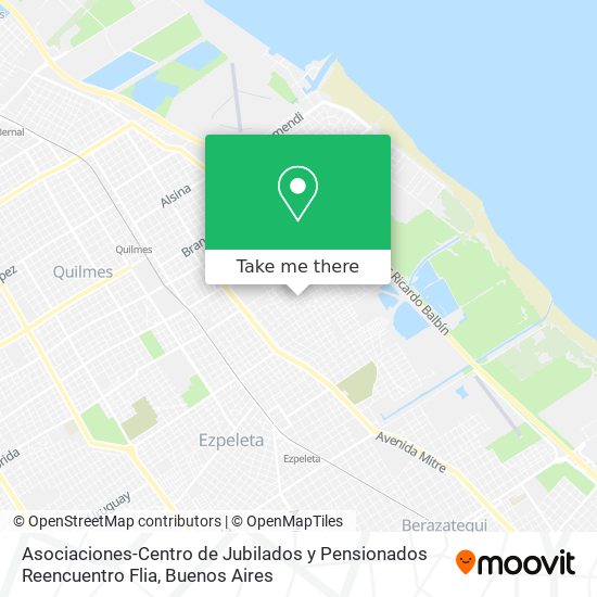Asociaciones-Centro de Jubilados y Pensionados Reencuentro Flia map