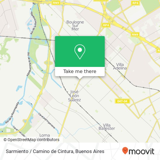 Mapa de Sarmiento / Camino de Cintura