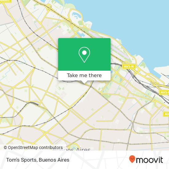 Tom's Sports map