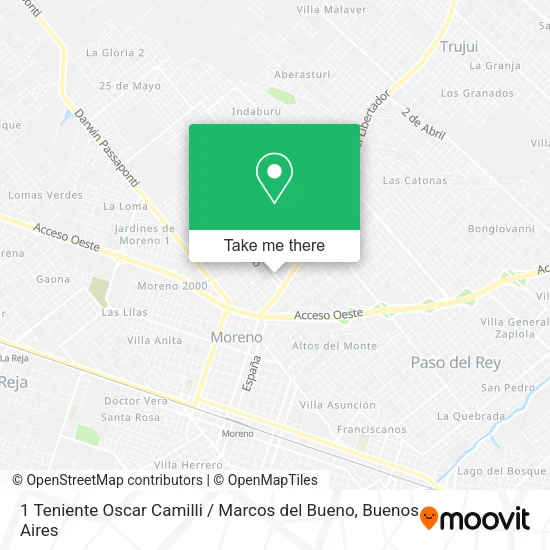 1 Teniente Oscar Camilli / Marcos del Bueno map