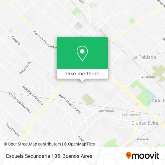 Mapa de Escuela Secundaria 105