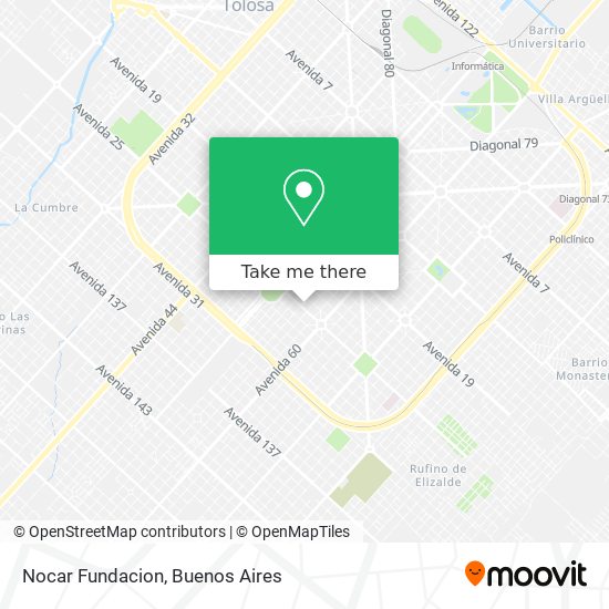 Nocar Fundacion map