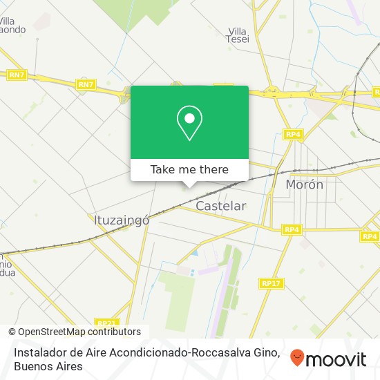 Instalador de Aire Acondicionado-Roccasalva Gino map