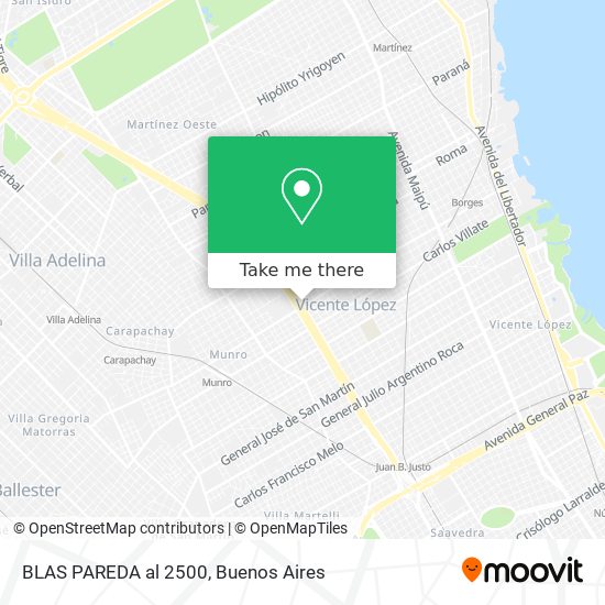 BLAS PAREDA al 2500 map