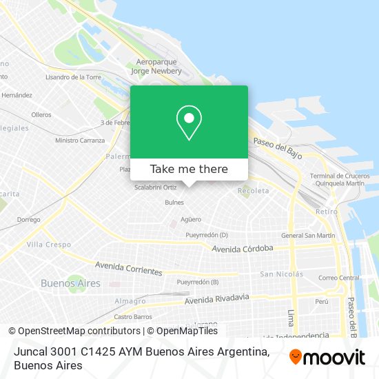 Juncal 3001  C1425 AYM  Buenos Aires  Argentina map