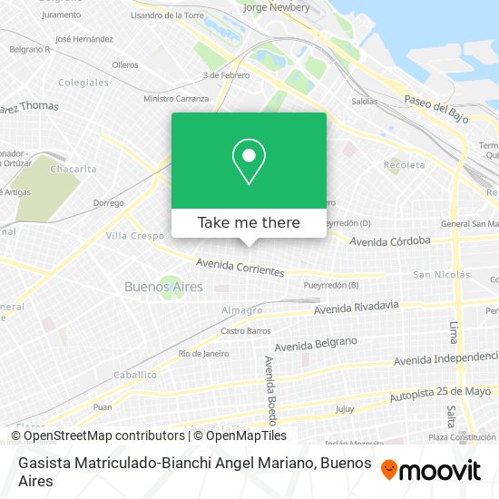 Gasista Matriculado-Bianchi Angel Mariano map