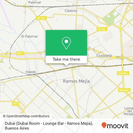 Dubai (Dubai Room - Lounge Bar - Ramos Mejia) map