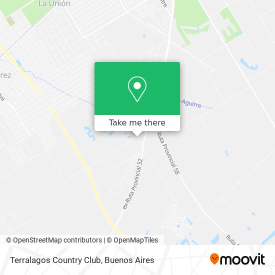 Terralagos Country Club map