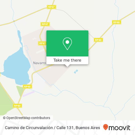 Mapa de Camino de Circunvalación / Calle 131