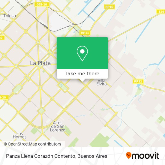 Panza Llena Corazón Contento map
