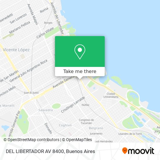 DEL LIBERTADOR AV  8400 map