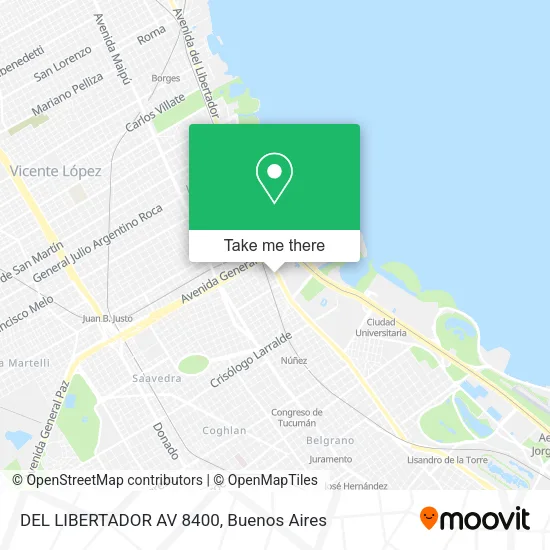 DEL LIBERTADOR AV  8400 map