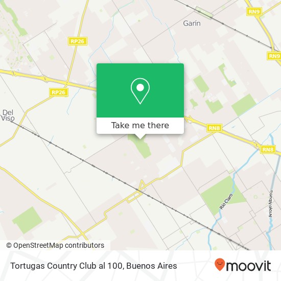 Tortugas Country Club al 100 map