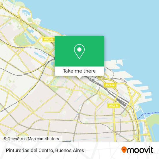 Mapa de Pinturerias del Centro