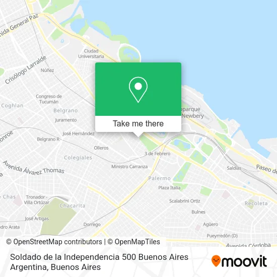 Soldado de la Independencia 500  Buenos Aires  Argentina map